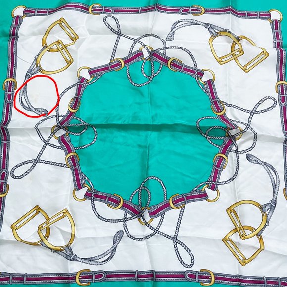 Celine Paris Scarf Silk Equestrian 26” Vintage - Picture 3 of 6